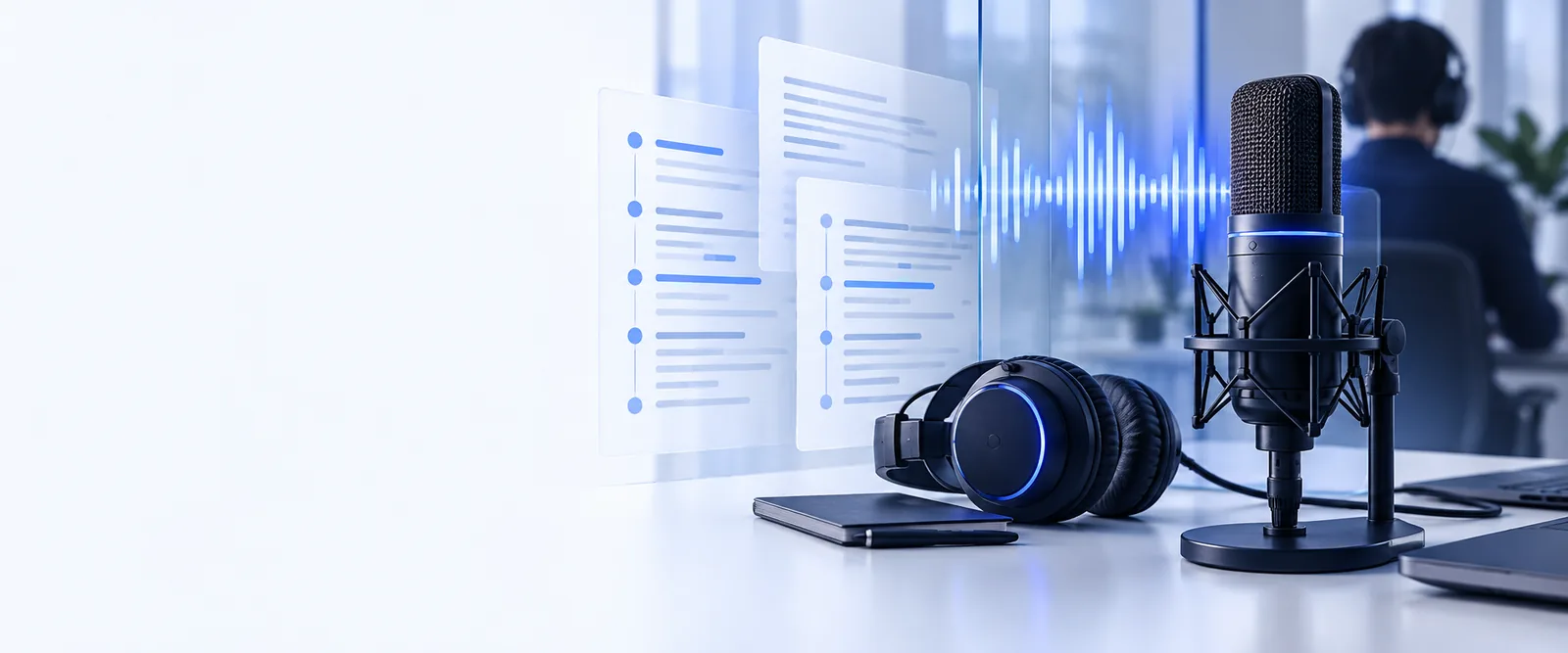 Transcript AI transcription workspace